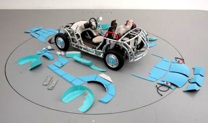 Toyota presenta un concept car que se desmonta como un Mecano