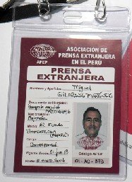 Miguel Gilaranz, corresponsal en Perú.