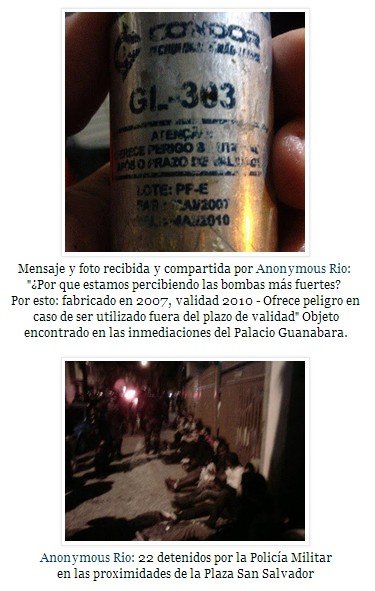 Noche de violencia en Rio de Janeiro