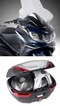 La unión de GIVI y Piaggio, crea importantes desarrollos en confort para la X10