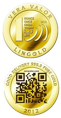 Vera Valor es un bullion de inversión acuñado en oro con pureza del 99,99%. (Foto Lingoro.com)