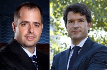 A la izquierda, Peio Arbeloa, a la derecha, Jesús Núñez.