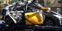 Explosión de un taxi con GLP en Barcelona