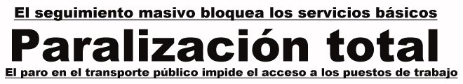 La huelga paraliza España
