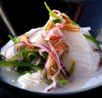Ceviche de corvina