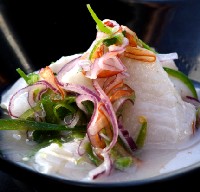 Ceviche de corvina