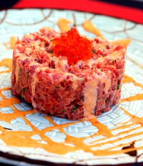 Tartar de atún.