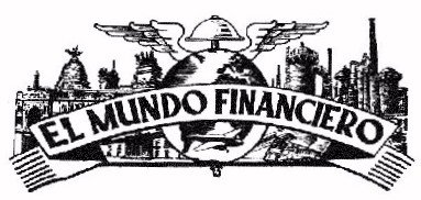 La antigua cabecera de El Mundo Financiero. Fue diseñada por el dibujante Arribas en 1946 y estuvo vigente hasta 1999 en la cabecera en papel. En 1995 se incorporó también a la primera edición digital.