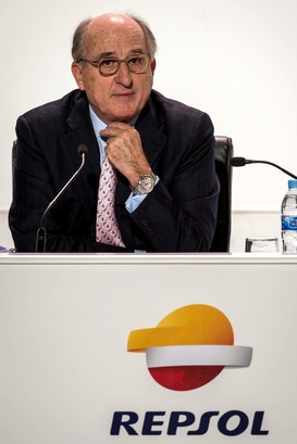 Brufau durante una de sus intervenciones en la Junta General.