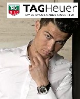 Cristiano Ronaldo con el fabricante de relojes Tag Heuer.
