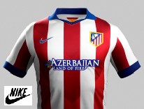 Presentan la nueva equipación del Atlético de Madrid 