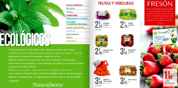 El Corte Inglés lanza su catálogo de productos ecológicos