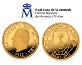 La Copa Mundial de la FIFA Brasil 2014 en dos monedas