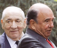 Isidoro Álvarez y Emilio Botín coincidiendo en una reunión.