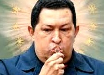 Hugo Chávez, para muchos, un santo o un Dios.