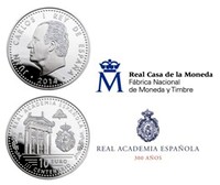 La Real Casa de la Moneda-FNMT lanza una moneda conmemorativa del III Centenario de la Real Academia Española