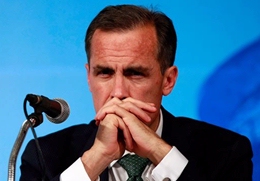 Dado que Carney, del Banco de Inglaterra, ha apuntado a una subida de tipos, la libra podría estar en condiciones de generar ganancias a largo plazo. (Foto: Getty).-