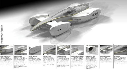Dunlop presenta el coche de carreras del futuro