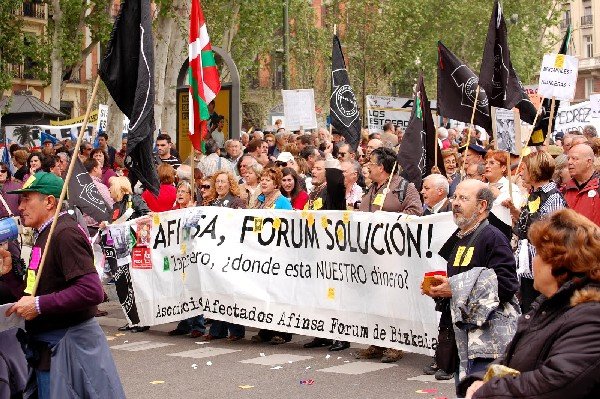 Los afectados por Fórum Filatélico, Afinsa y Arte y Naturaleza se movilizan ante la inoperancia del Gobierno