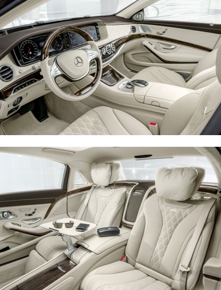 En este nuevo Mercedes todo está dimensionado para el exclusivo confort de los pasajeros de la parte trasera.