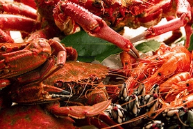 Crece más de un 32% la demanda de almejas, percebes y centollos de Burela