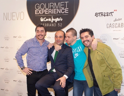David Muñoz (StreetXO), Roberto Ruiz (Cascabel) y Jordi Roca (Rocambolesc). se dan cita en el Gourmet Experience de El Corte Inglés. Juntos suman siete estrellas Michelin.