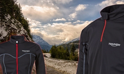 Triumph presenta prendas prendas térmicas para “soportar sobre la moto” el duro invierno