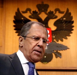 El ministro Asuntos Exteriores de la Federación Rusa, Serguéi Lavrov.