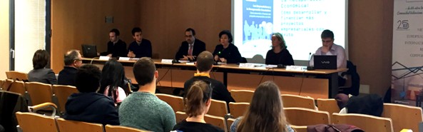 Universitarios de la UPV se interesan por cómo emprender en la presentación del libro Los emprendedores y la recuperación económica