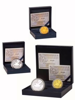 La Real casa de la Moneda-FNT lanza dos monedas conmemoran los 70 años de paz en Europa