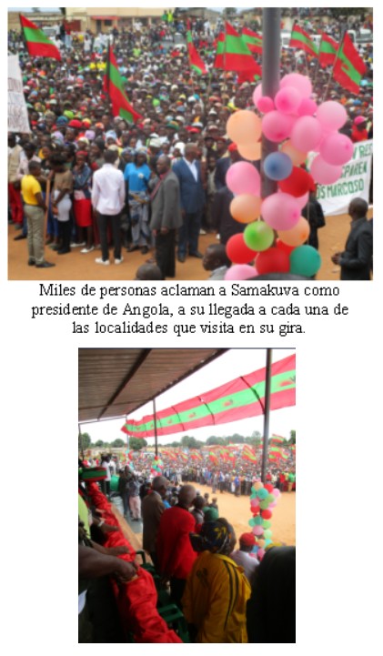 Un gran despliegue de medios y el apoyo incondicional de miles de militantes y simpatizantes de UNITA confieren color y brillantez a la cadena de actos presididos por Isaías Samakuva en un renovada imagen política de la formación. (Foto: José Luis Barceló - © El Mundo Financiero, 2015).
