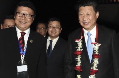 El Presidente chino llega a Yakarta para asistir a Cumbre Asia-Africa