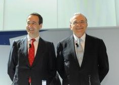 Isidro Fainé y Gonzalo Gortazár.