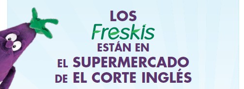 Los freskis llegan al súper de El Corte Inglés para acercar las frutas y las verduras a los más pequeños