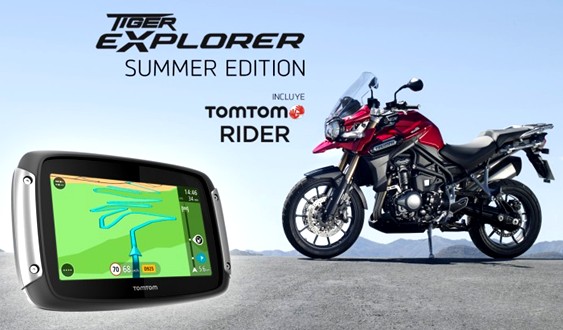 Tiger Explorer Summer Edition con TomTom RIDER 400, para descubrir nuevas rutas
