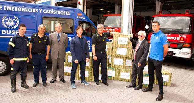 El Corte Inglés, Mensajeros de la Paz, Bomberos de Madrid y Bomberos Unidos, juntos por Nepal