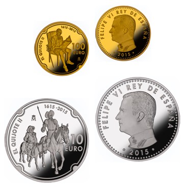 La Casa de la Moneda lanza dos acuñaciones para el IV Centenario de la Segunda Parte del Quijote