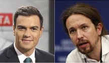 Los castitos Pedro Sánchez y Pablo Iglesias