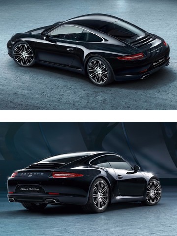 Porsche Boxster y 911 Carrera Black Edition