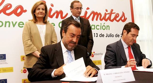 Báñez y Alonso apoyan el acuerdo de Fundación ONCE y CEPYME