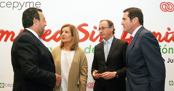 Báñez y Alonso apoyan el acuerdo de Fundación ONCE y CEPYME