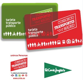 El Corte Inglés comercializará la Tarjeta del Consorcio de Transportes de Madrid