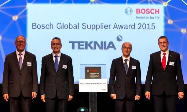 Teknia Group, multinacional de origen vasco, entre los galardonados con el “Bosch Global Supplier Award”