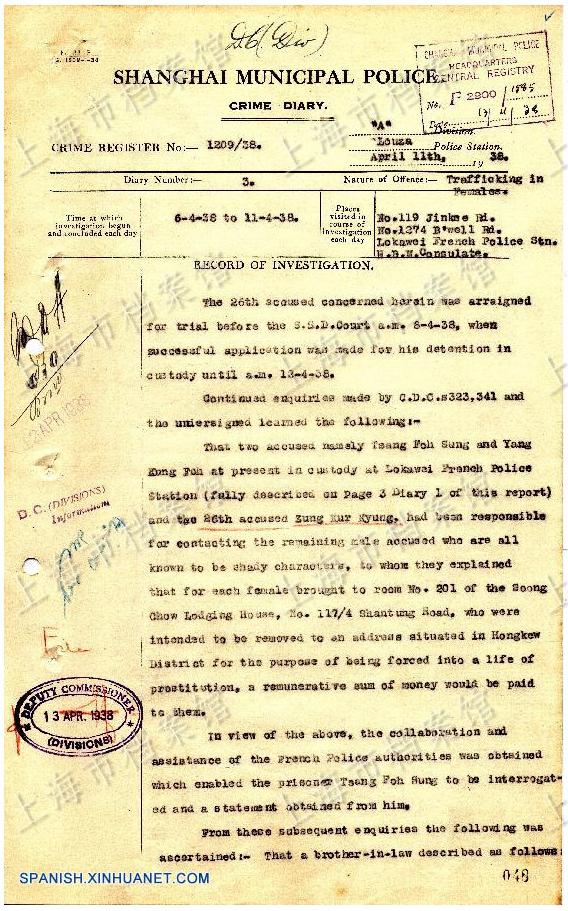 Nuevos archivos desveñlan que las mujeres de Shanghai fueron seducidas y luego vendidas como esclavas sexuales por los japoneses