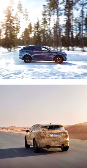 Jaguar F-Pace probado para ser llevado al límite