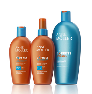 Línea solar Express, con tecnología aceleradora del bronceado, de Anne Möller