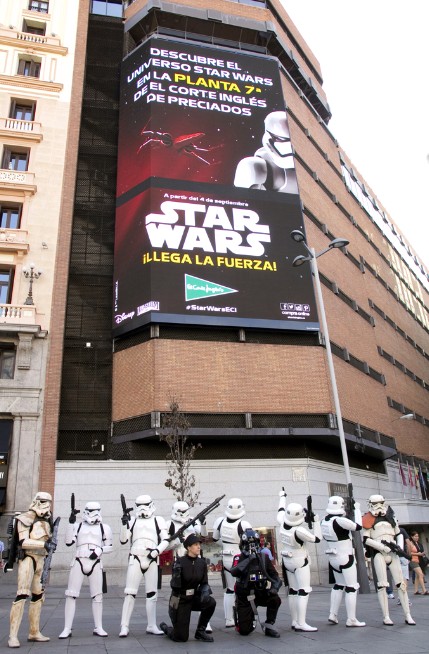 Star Wars, en El Corte Inglés de la madrileña plaza de Callao