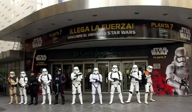Star Wars, en El Corte Inglés de la madrileña plaza de Callao