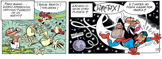 Las viñetas de las historietas de Mortadelo y Filemón continúan divirtiendo a todas las generaciones.