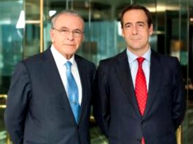 En la imagen, Isidro Fainé y Gonzalo Gortazár.